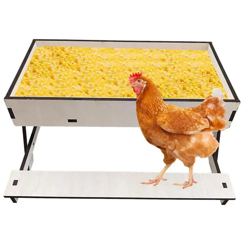 

Chicken Picnic Table Chicken Poultry Feeder Table No Mess Chicken Picnic Table Easy To Clean And Fill Keep Food Fresh And Dry