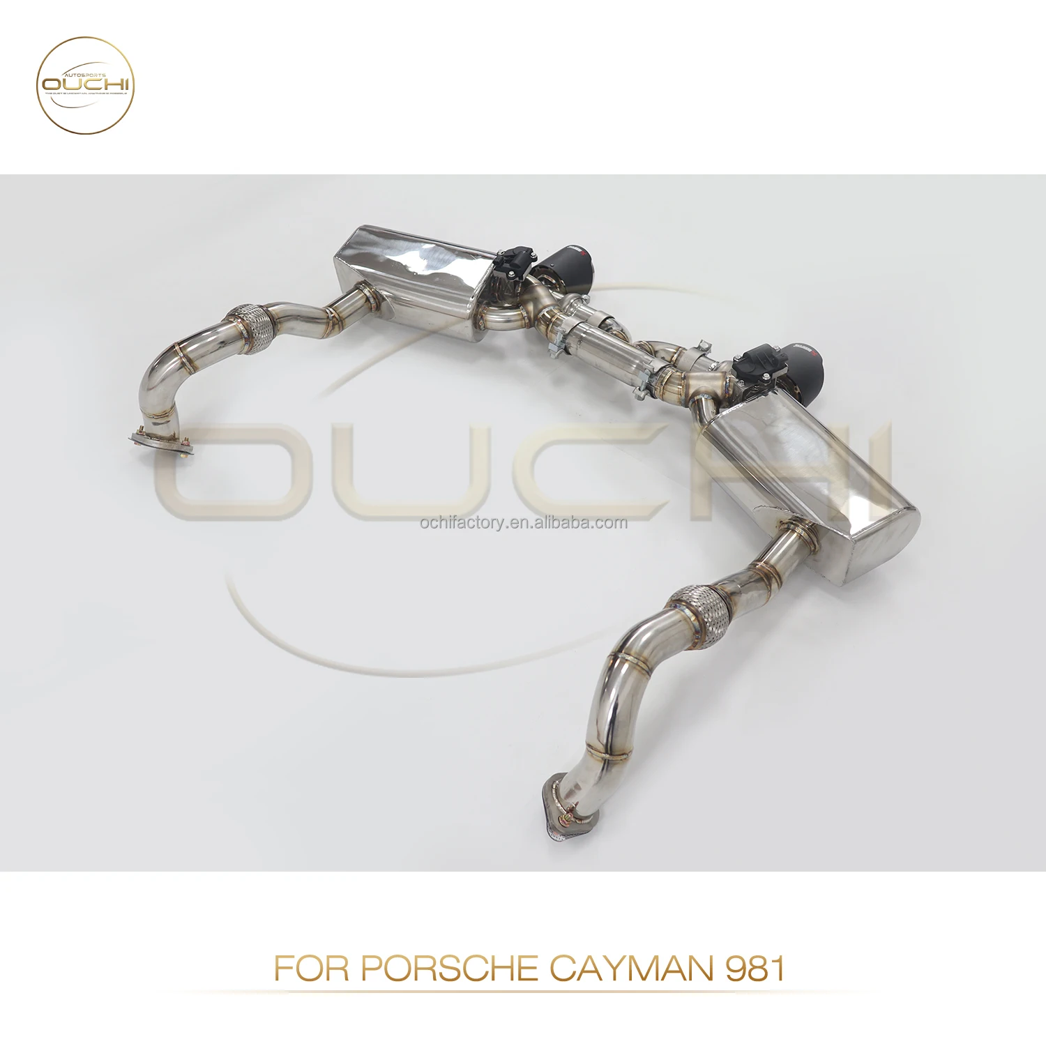 Выхлопная система OUCHI из нержавеющей стали для Porsche 981 Cayman Upgrade GT4 2013-2015 3 8 л с