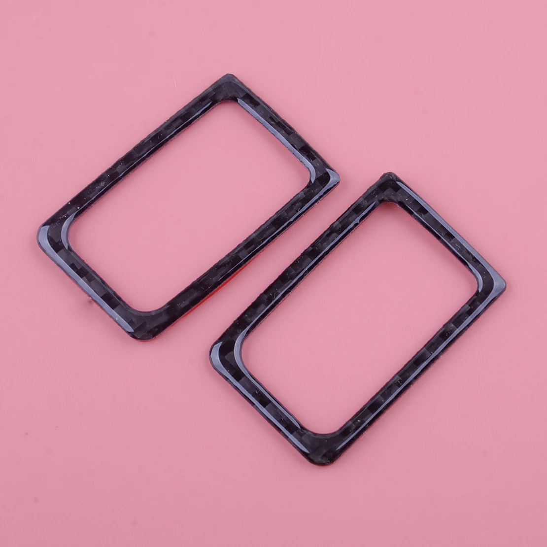 

2Pcs Left Right Interior Door Lock Frame Cover Trim Carbon Fiber Fit for Nissan GT-R R35 2008 2009 2010 2011 2012 2013 2014-2016