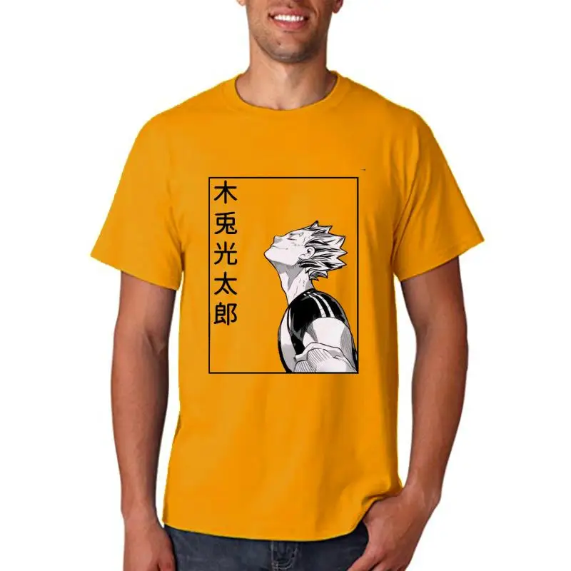 

Новинка Мужская футболка Oya Haikyuu Kuroo японское аниме Bokuto манга Shoyo волейбол креативная футболка Мультяшные Графические футболки для мужчин