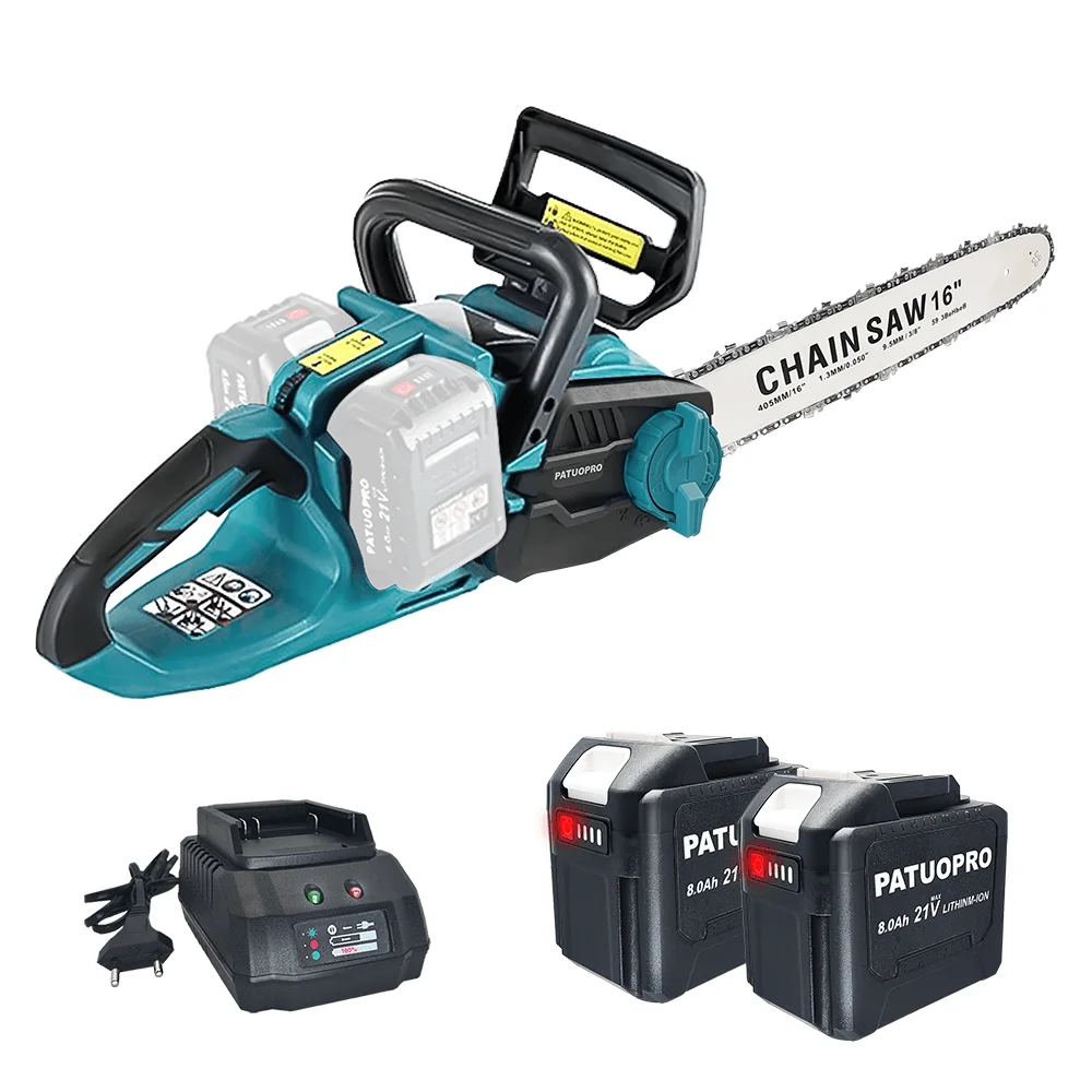

PATUOPRO 16-дюймовая аккумуляторная цепная пила для Makita 18 В