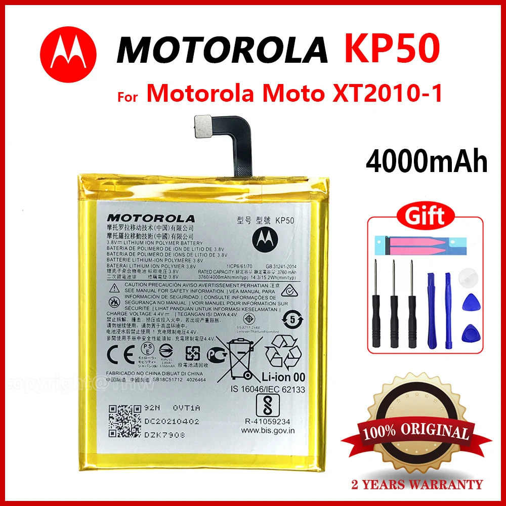 100% Original Replacement KP50 Battery for Motorola XT2010-1, Moto One Zoom, Moto One Zoom Global, Moto One Zoom Global Dual SIM