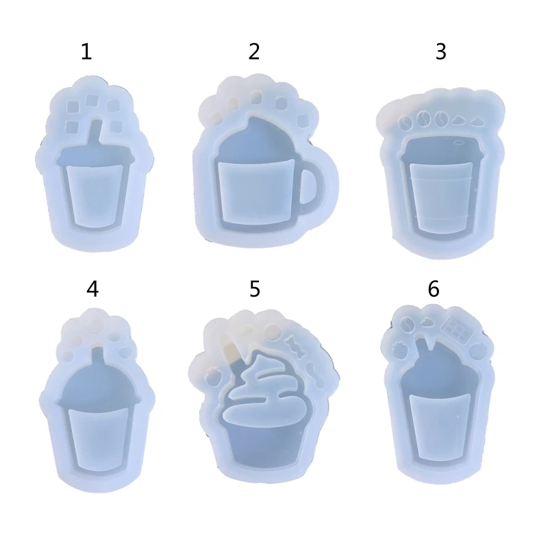 

Quicksand Silicone Molds Coffee Milk Tea Ice Cream Silicone Molds For Resin Jewelry Making Shaker Molds For Epoxy Resin