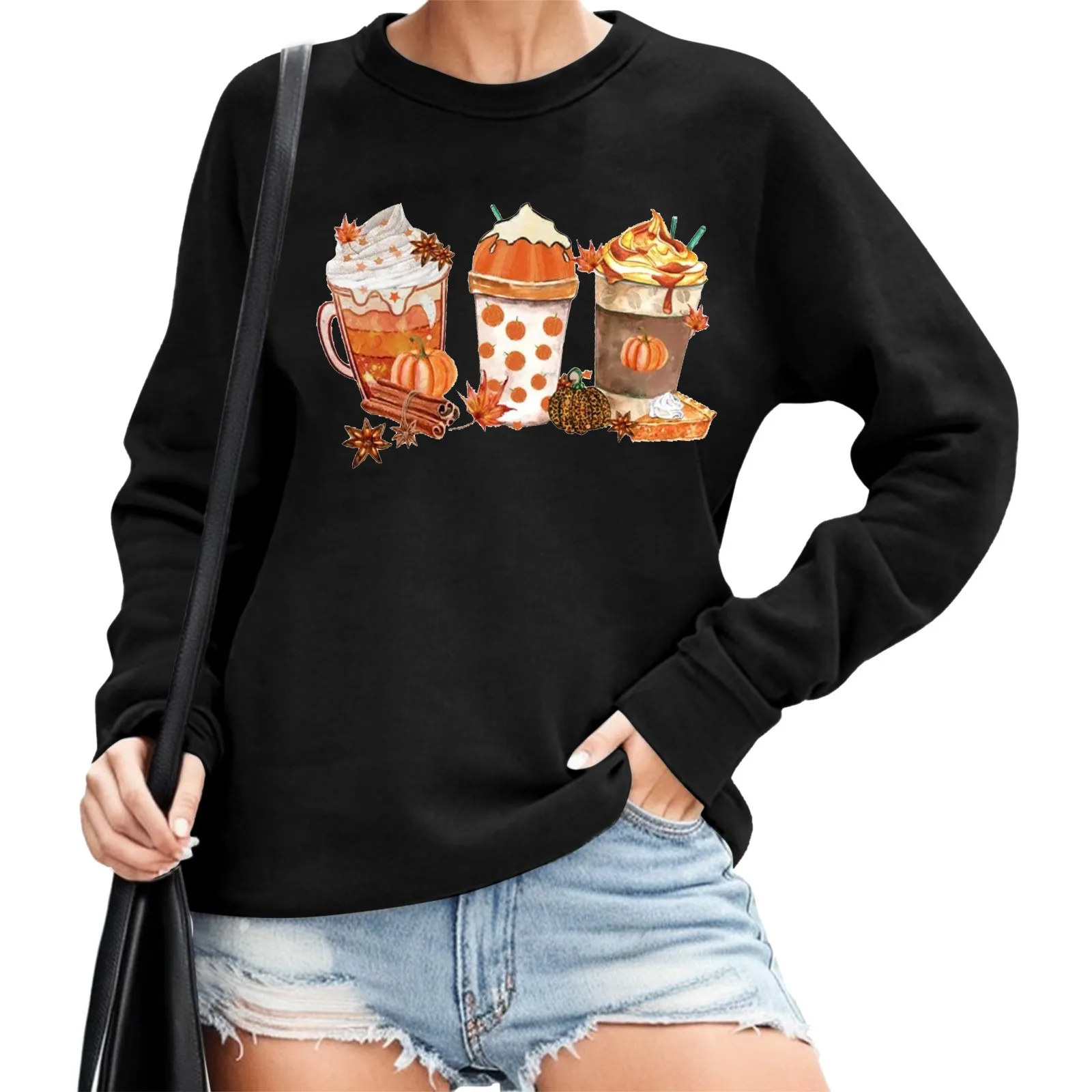 

Fall Sweatshirt For Women Fashion Tis The Season Sweatshirt Autumn Pumpkin Loose Pullover Shirt Long Front Zip Jacket Women