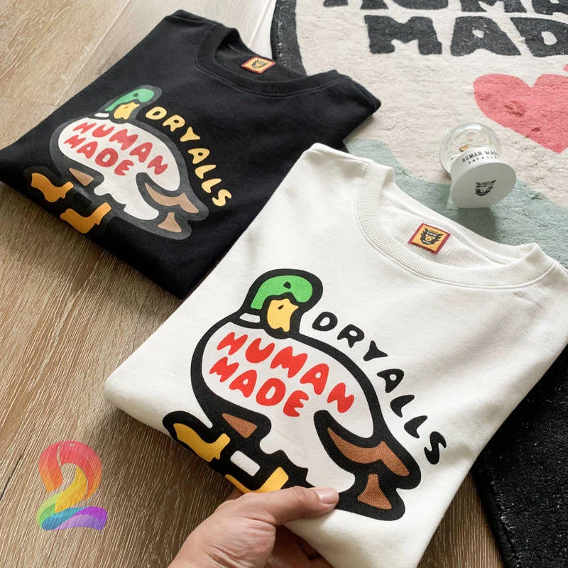 

Human Made Sweatshirts Big Duck Print Men's Women's Loose Terry Round Neck Human Made Pullover