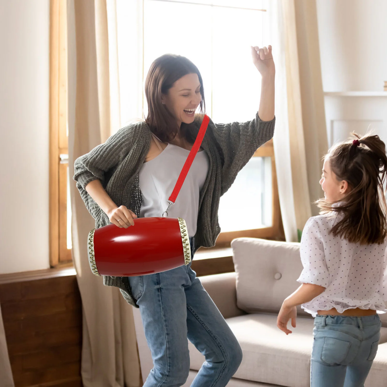 Талия Барабан из воловьей кожи Рука Традиционный Джембе Простое исполнение ПВХ