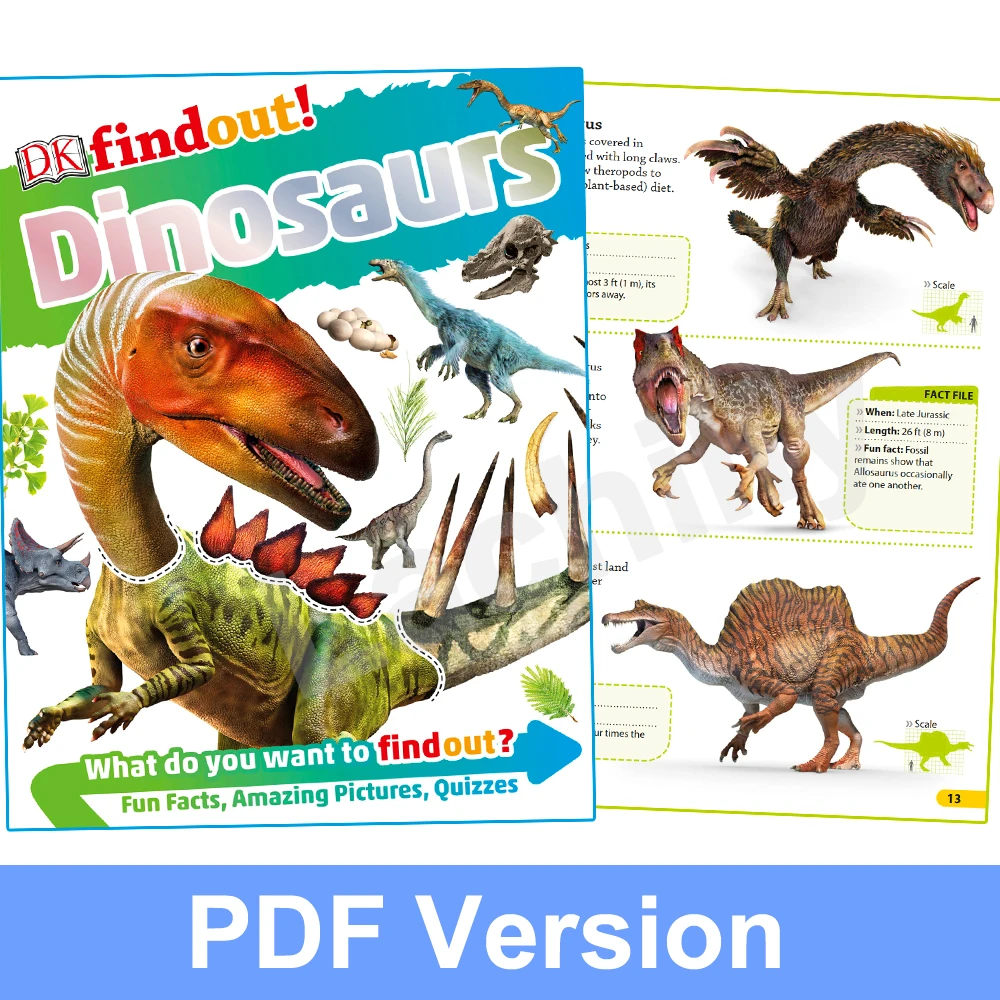 

DK findout! Книга с динозаврами для детей, Обучающие знания, популярная научная энциклопедия, электронные книги в формате PDF, электронный файл