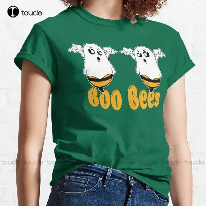 Забавная классическая футболка Boo Bees на Хэллоуин с принтом заказ для взрослых и