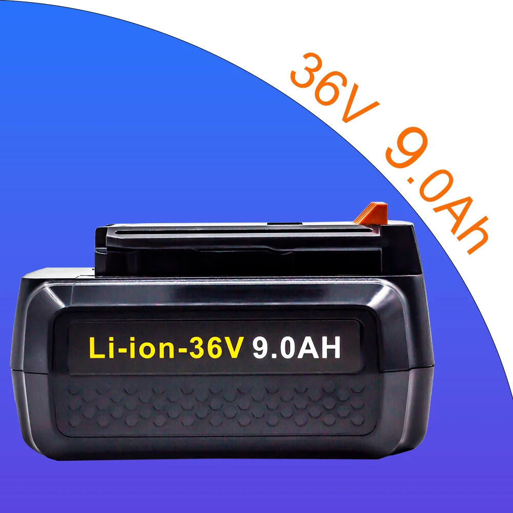 

18650 bateria de lítio 36v 9.0Ah bateria recarregável para Black & Decker lbx2040 lbx36 lbxr36 lbxr2036 bl2036 + 3A carregador