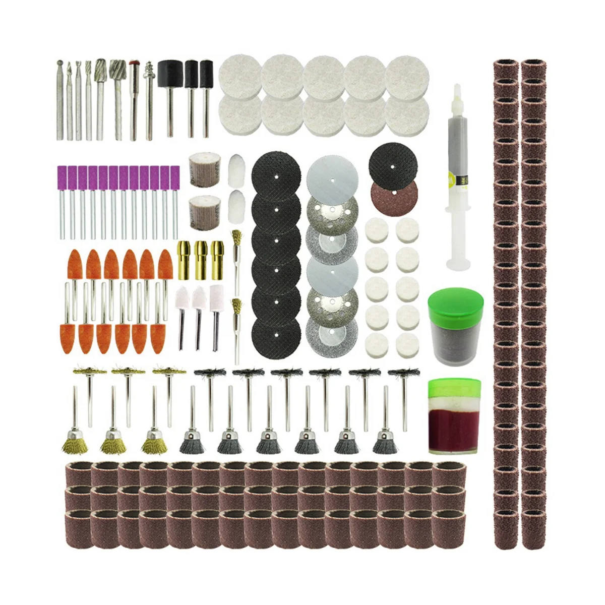 

217 Pieces of Electric Grinding Accessories Bag Can be Cut Polished and Derusted
