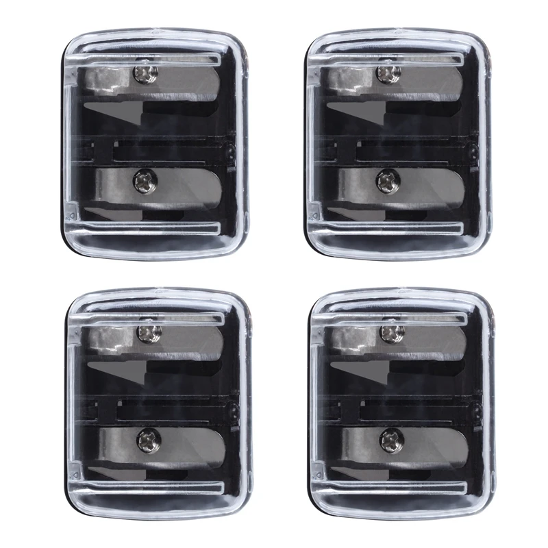 

NEW-4X Precision Cosmetic Pencil Sharpener For Eyebrow Eyeliner 2 Holes