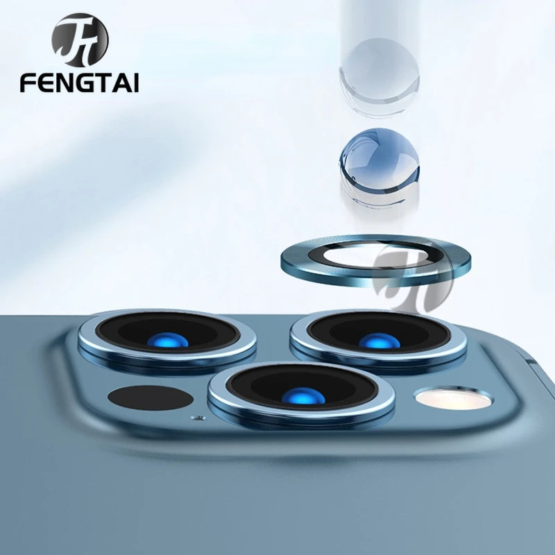 

For iPhone 12 11 13 Pro Max Aluminum Alloy Glass Lens Film For iPhone 13 11 12 Mini Camera Lens Protection Ring Screen Protector