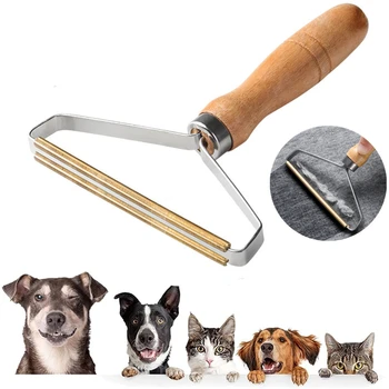 Portable Wool Scraper Animal Hair Brush Cat Wool Cleaning Brush Dog Hair Lint Remover Carpet Cleaning Scraper Tools Pet Supplies 1