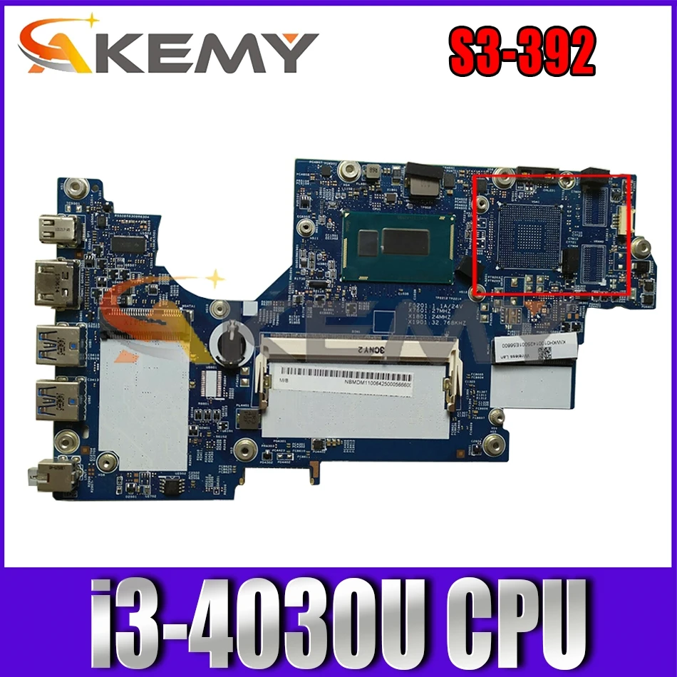 

For ACER Aspire S3-392 i3-4030U Notebook Mainboard 12265-2 SR1EN With 2GB RAM DDR3 Laptop Motherboard