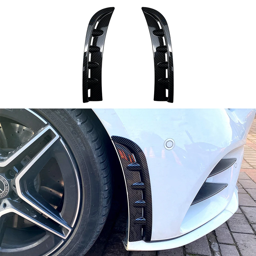 

2Pcs Front Bumper Side Intake Splitter Canard Trim Air Vent Fit For Mercedes-Benz CLS-Class C257 CLS260 300 2018 2019 2020 2021