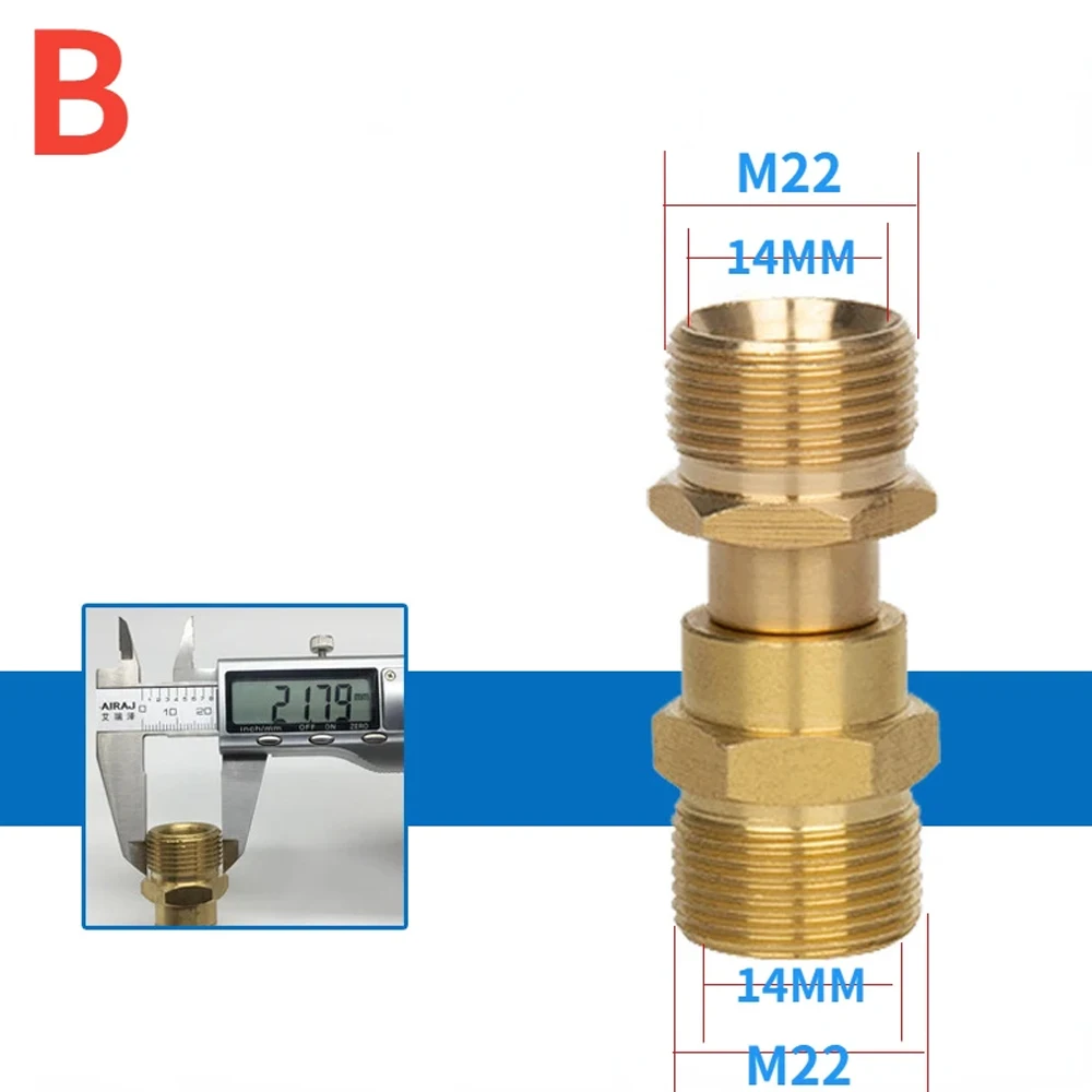 Анти-обмотка M22 14 мм 15 соединитель шланга для поворотный фитинг 4500 PSI