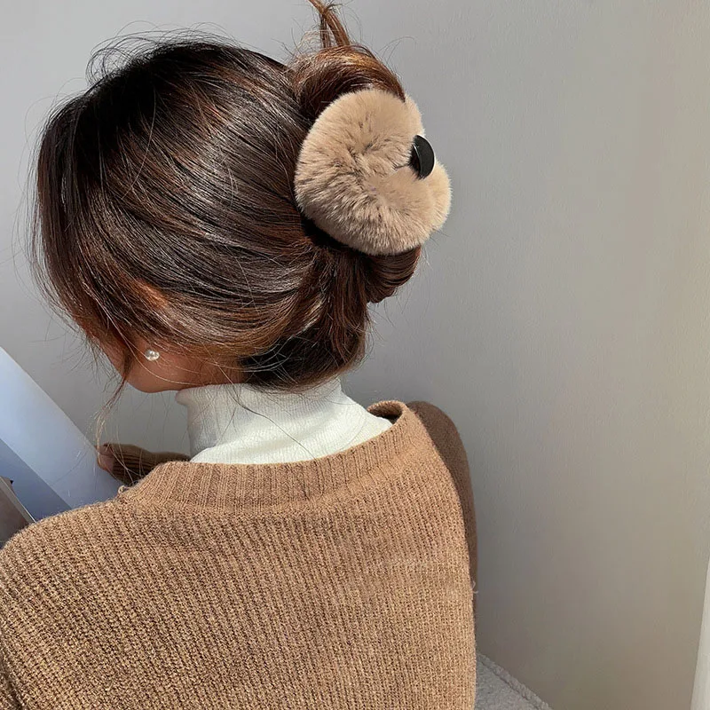 Модные милые пушистые шпильки для волос женские заколки в виде акулы девочек