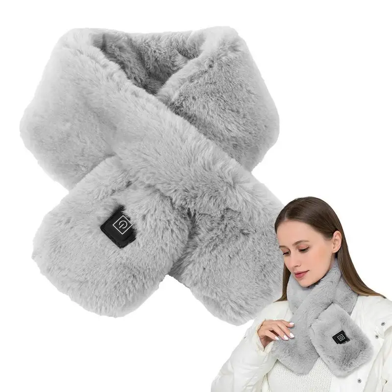 

Heated Scarf Neck Heating Pad Three Temp USB Heated Soft Warm Scarf Electric Temperature Control Heating Pad Cordless Heat Scarf