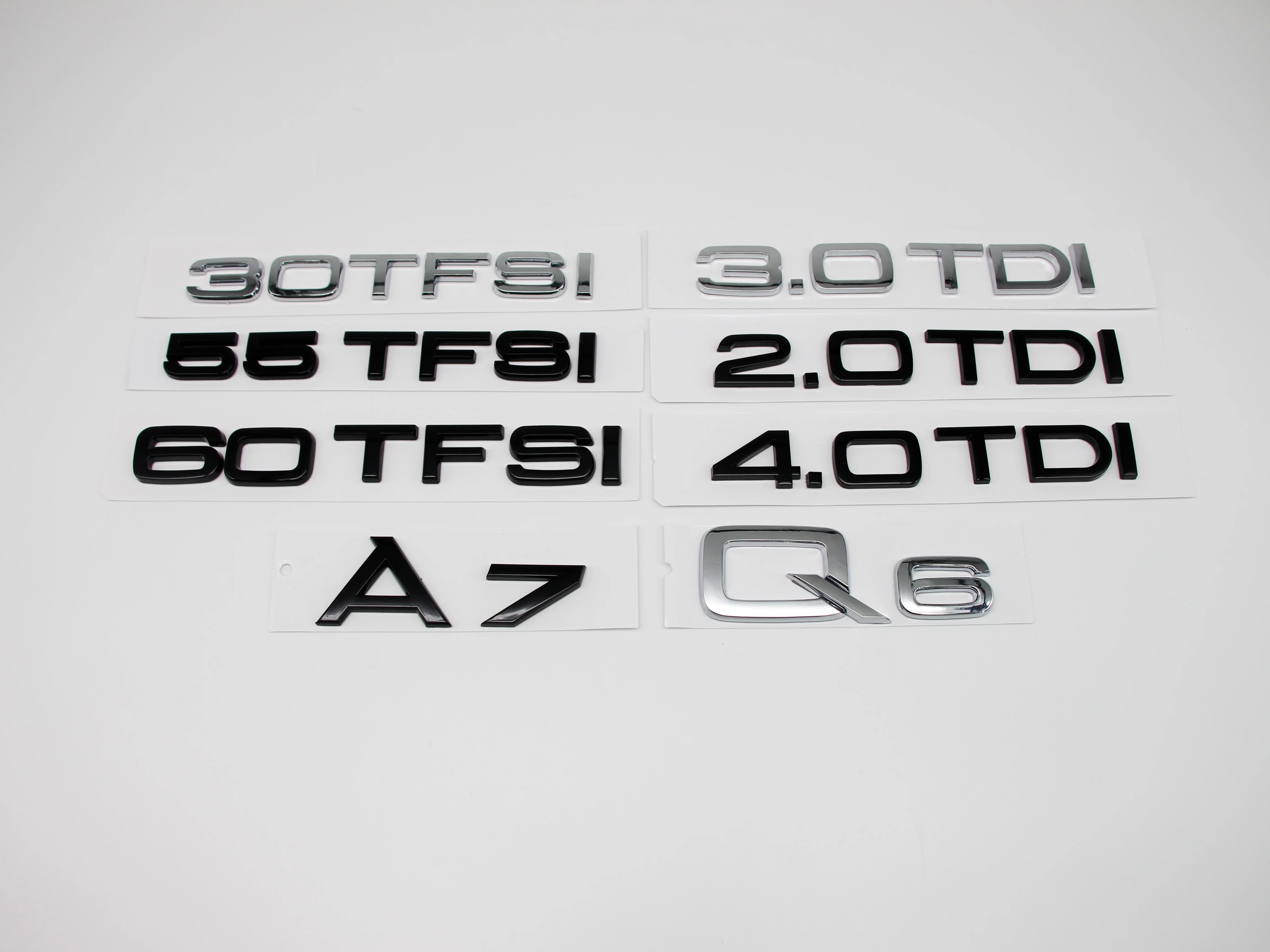 ABS автомобиль 30 35 40 45 50 55 60 TFSI TDI буквы логотип багажник значок эмблема наклейки для