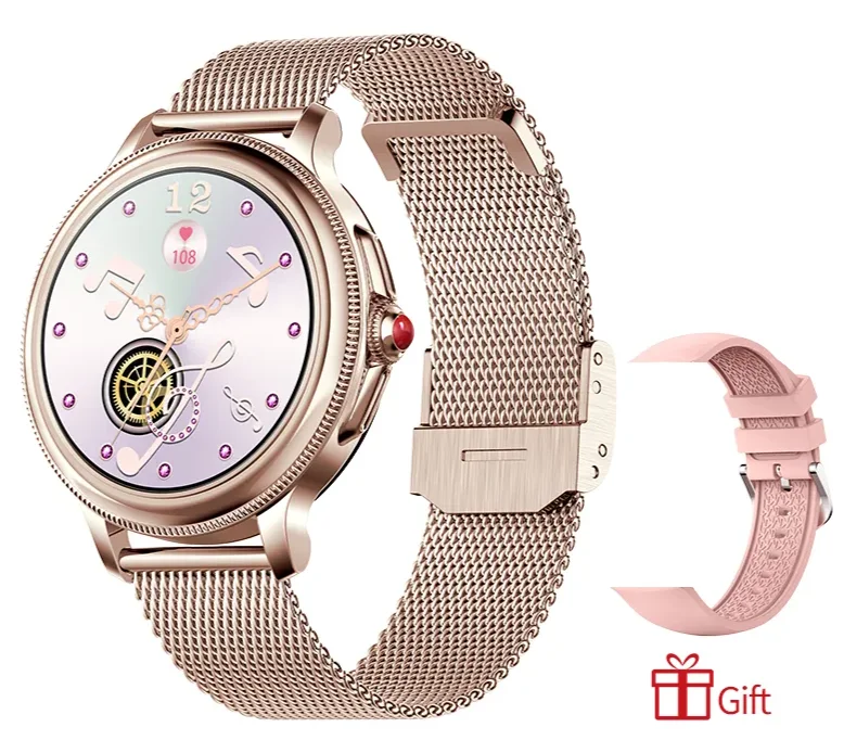 

Fashion-forward Women Smartwatch Full Touch Screen Bluetooth Call Smart Watch Fitness Tracker Heart Rate Sleep Monitor