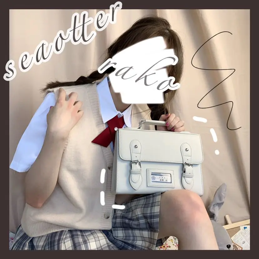 

Японская винтажная школьная сумка через плечо JK в стиле преппи, Студенческая форма, сумки-мессенджеры из искусственной кожи, аниме, 4 цвета, ...