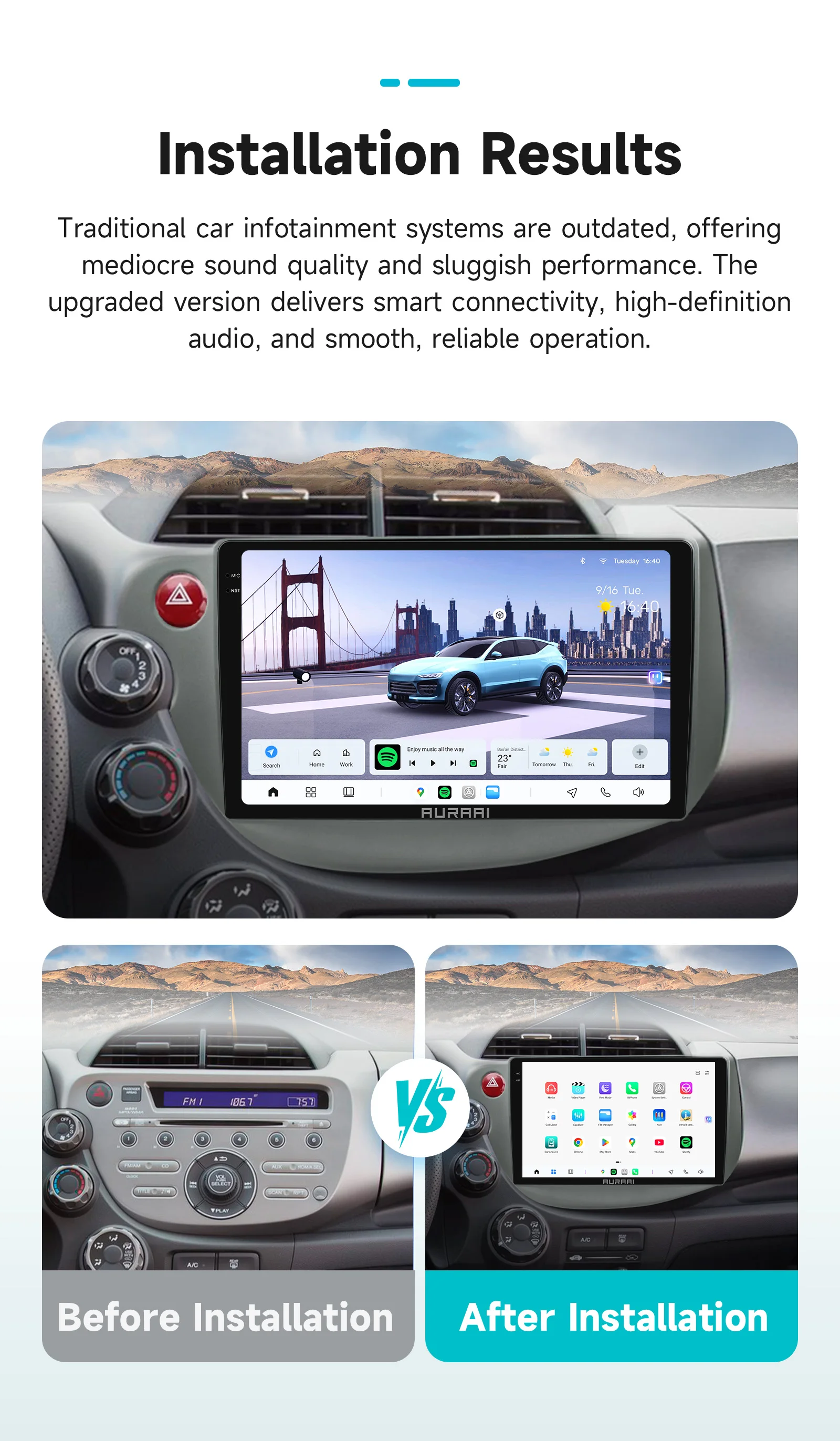 Фото 9-дюймовый мультимедийный проигрыватель 2 Din для Honda FIT/JAZZ (левостороннее управление) 2007-2014 с Carplay, Android Auto, RDS, BT, Navi, DSP, 360 №3