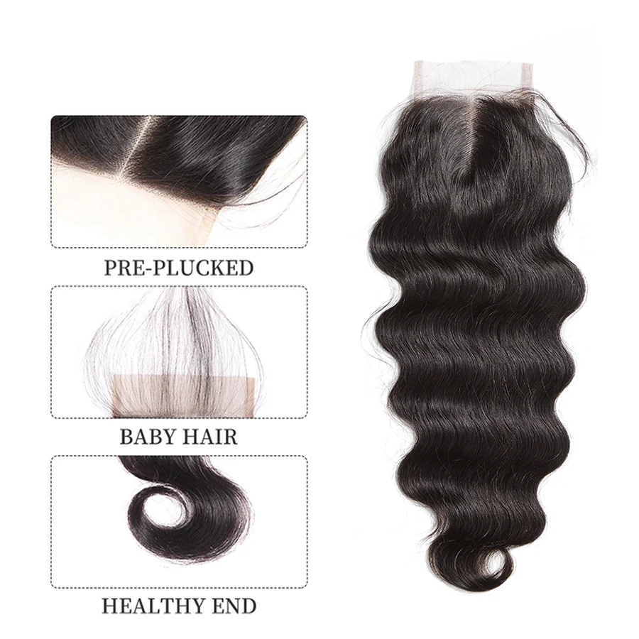 Бразильские волнистые человеческие волосы 3 4 пряди с фронтальной 30 32 дюйма