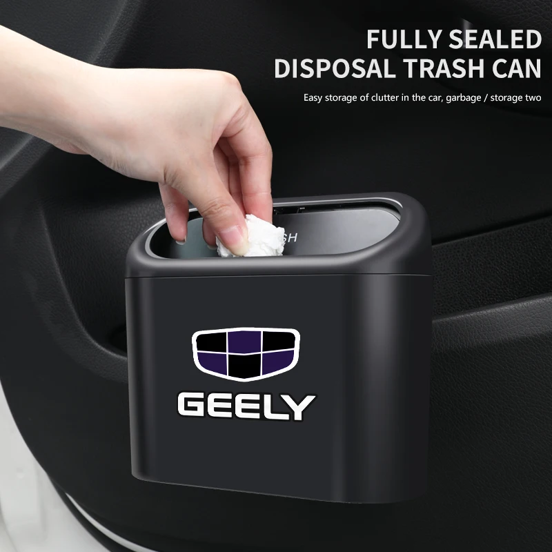 

Car Storage Box Trash Can Auto Interior Accessories For Geely Atlas SUV Boyue Borui Coolray Emgrand NL3 EX7 X7 EC7 GX7 GT GC9 X6