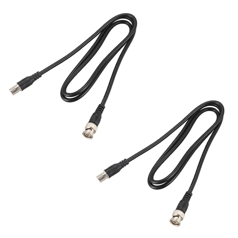 

2X BNC Male To Female Plug CCTV Extension Coaxial Line Cable 3.3Ft Long Black