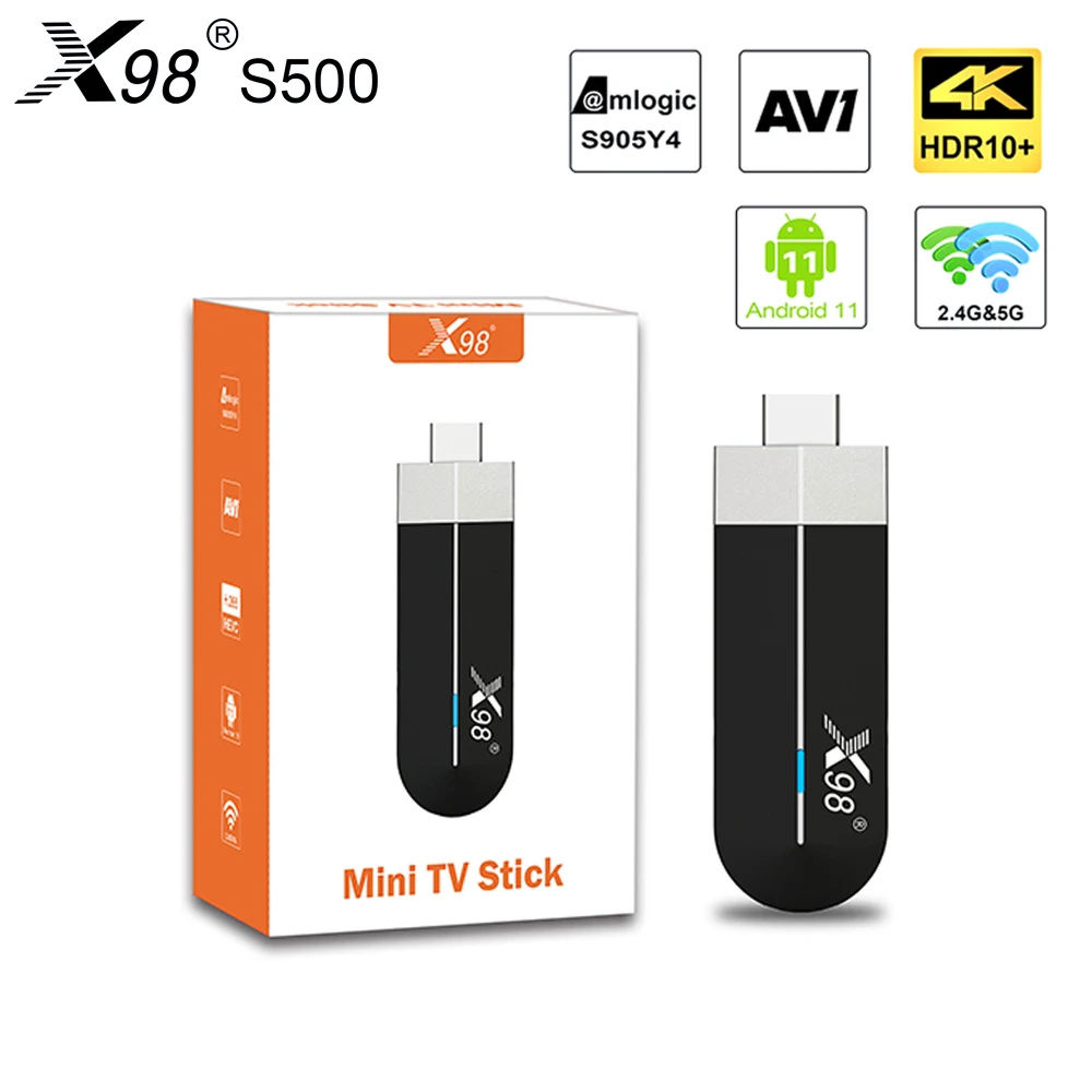 

Приставка Смарт-ТВ X98 S500, Android 11,0, Amlogic S905Y4, 2,4 ГГц/фото, Wi-Fi, 4K, H.265, HEVC, BT