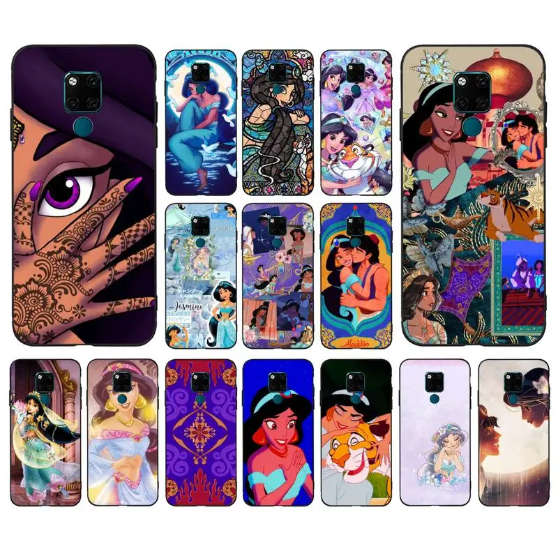 

Disney Aladdin Princess Phone Case for Huawei Mate 20 10 9 40 30 lite pro X Nova 2 3i 7se