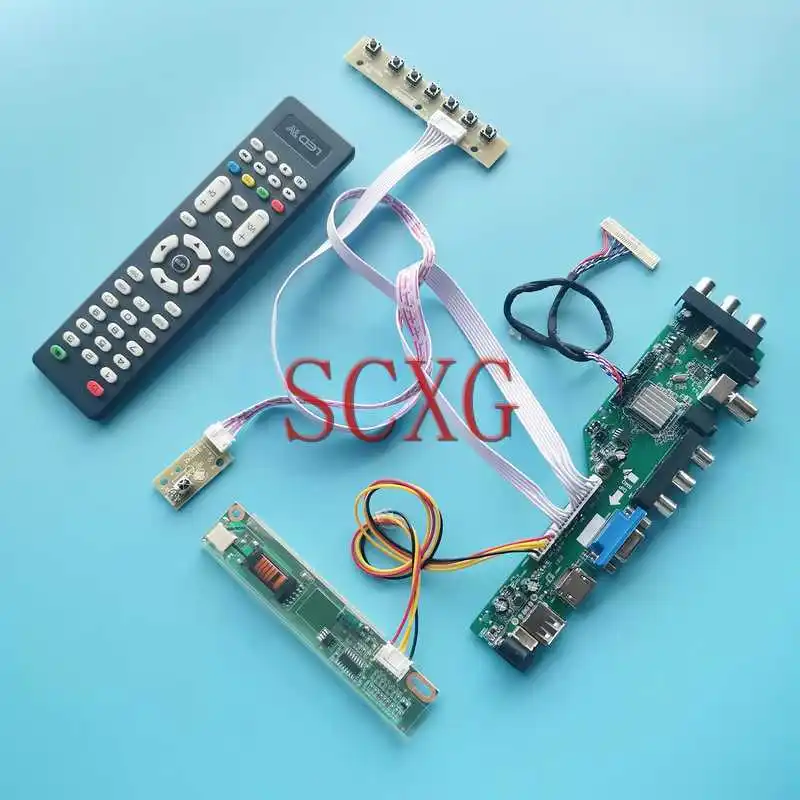 

Плата цифрового ЖК-контроллера DVB для LTN170BT08 LTN170BT09, комплект «сделай сам» 1-CCFL 17 "1440*900 USB VGA AV RF HDMI-совместимый 30Pin LVDS