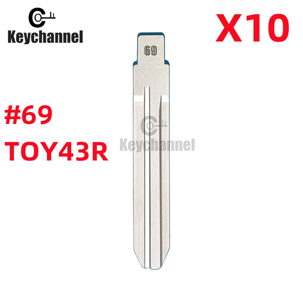 

Брехэль 10шт 69 # KD пустой VVDI Blade TOY43R автомобильный ключ для Subaru XV Great Wall Toyota Isuzu для KEYDIY Xhorse Remote Blade