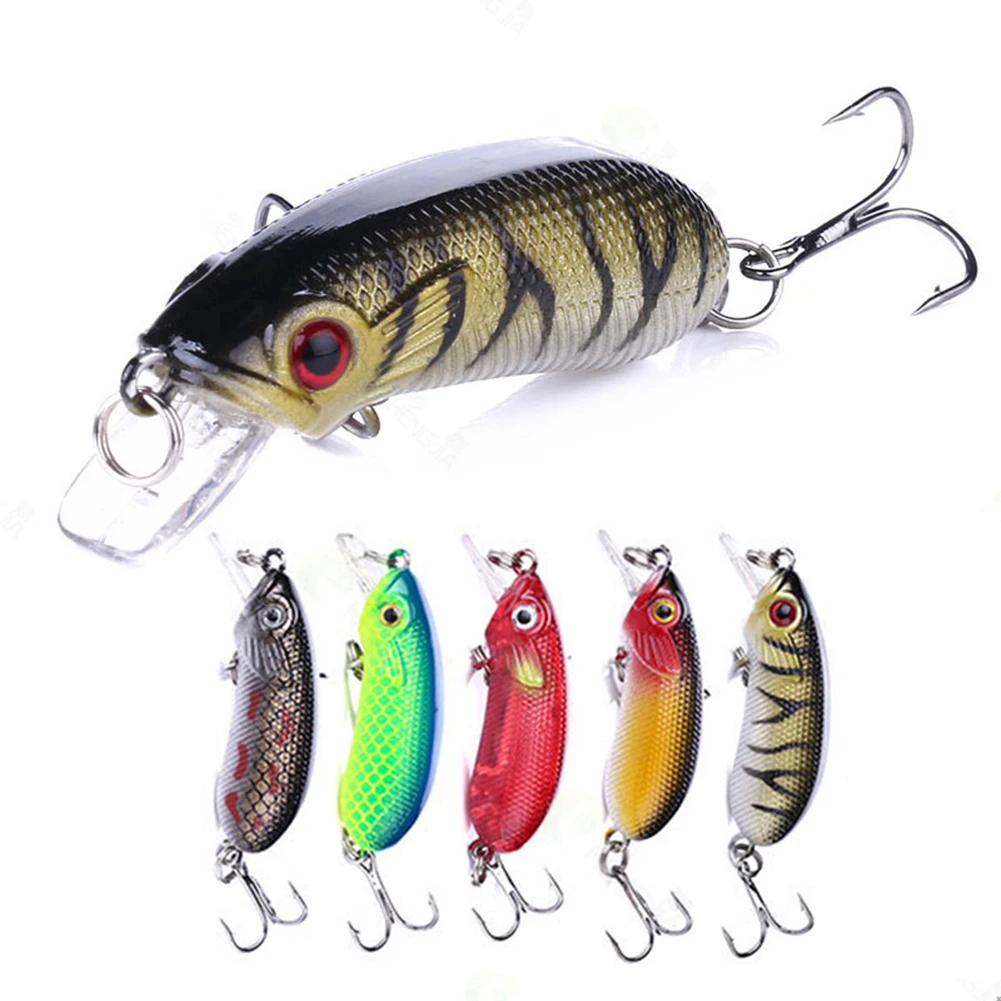 

5pcs 5cm 7g Bionic Crank Wobblers Fake Fishing Lures Treble Jig Hooks Artificial Crankbait Swimbait Baits Fishing Tackle