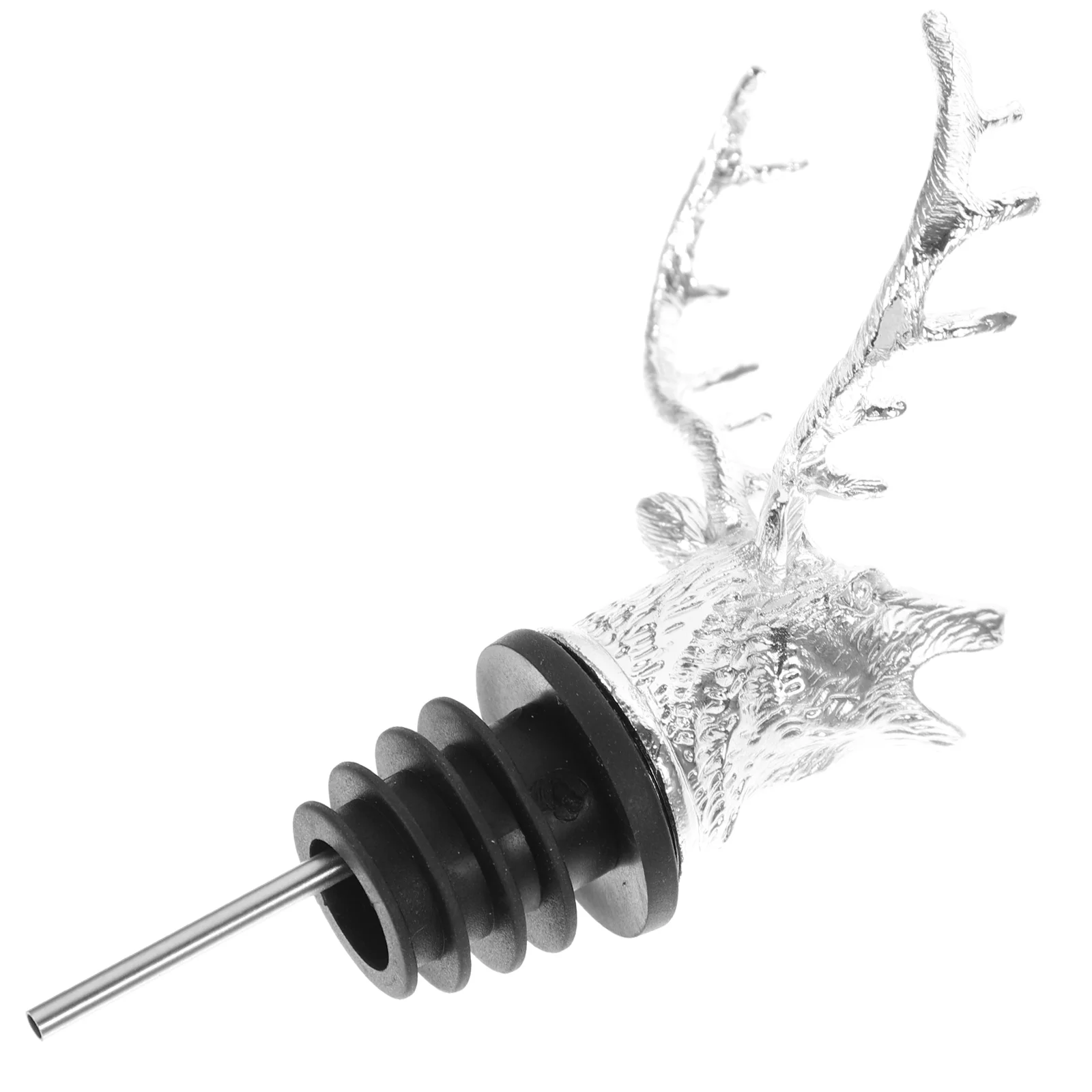 

Pourer Yule Decor Decanter Bottle Cap Pourer Christmas Party Supplies Spout Bottle Pourer Stainless Steel Trim