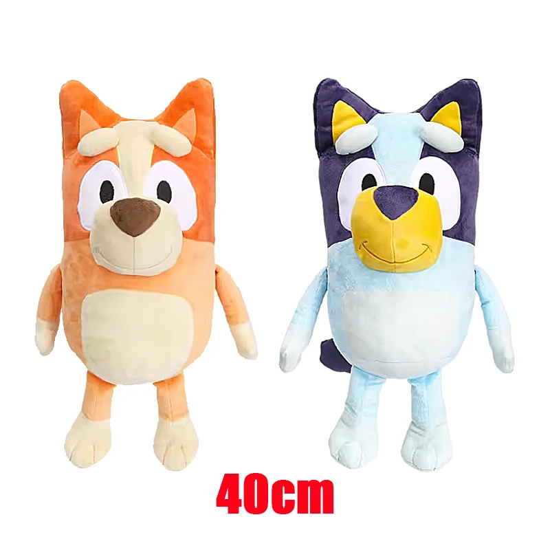 Оригинальная детская плюшевая игрушка Bluey 40 см Милая модель собаки бинго сестры