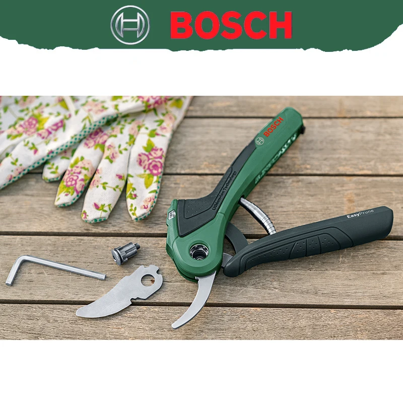 Фото Беспроводные электрические садовые ножницы Bosch, профессиональные ножницы для электриков, садовые ножницы для обрезки растений на открытом воздухе EasyPrune. №4