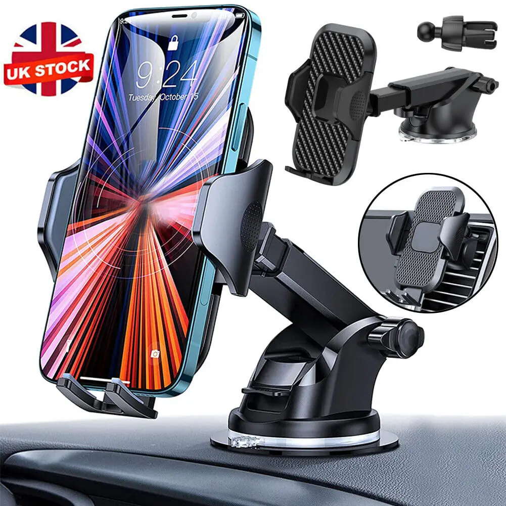 

1pcs 3 In 1 Mobile Phone Car Mount Adjustable 360° Rotatable Suction Dashboard Mount Windscreen Universal Car Interior Supplies