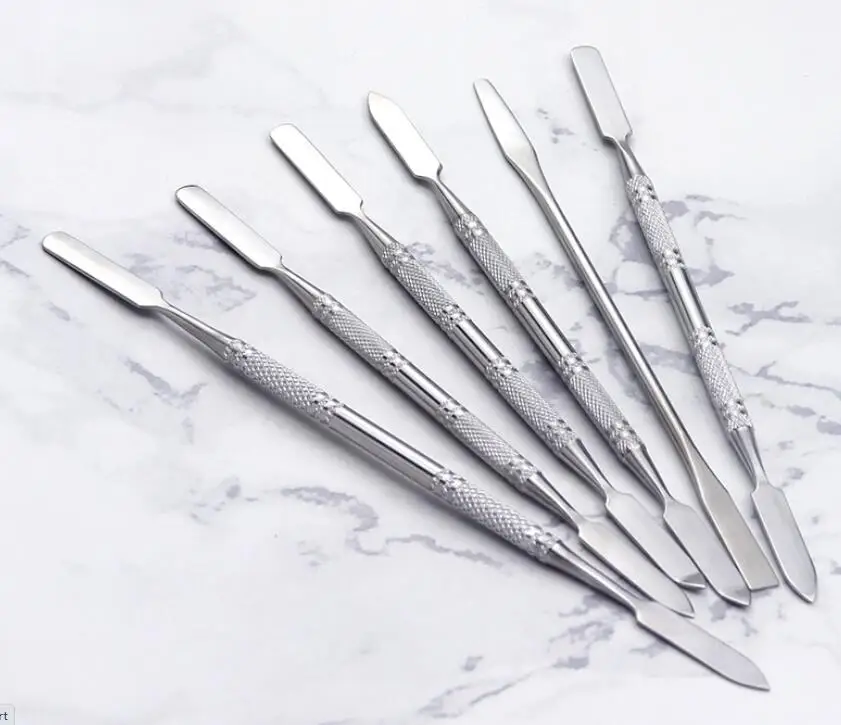 

6pcs/set Stainless Steel Dual Heads Makeup Toner Spatula Mixing Stick Foundation Cream Mixing Tool Cosmetic Make Up Tool