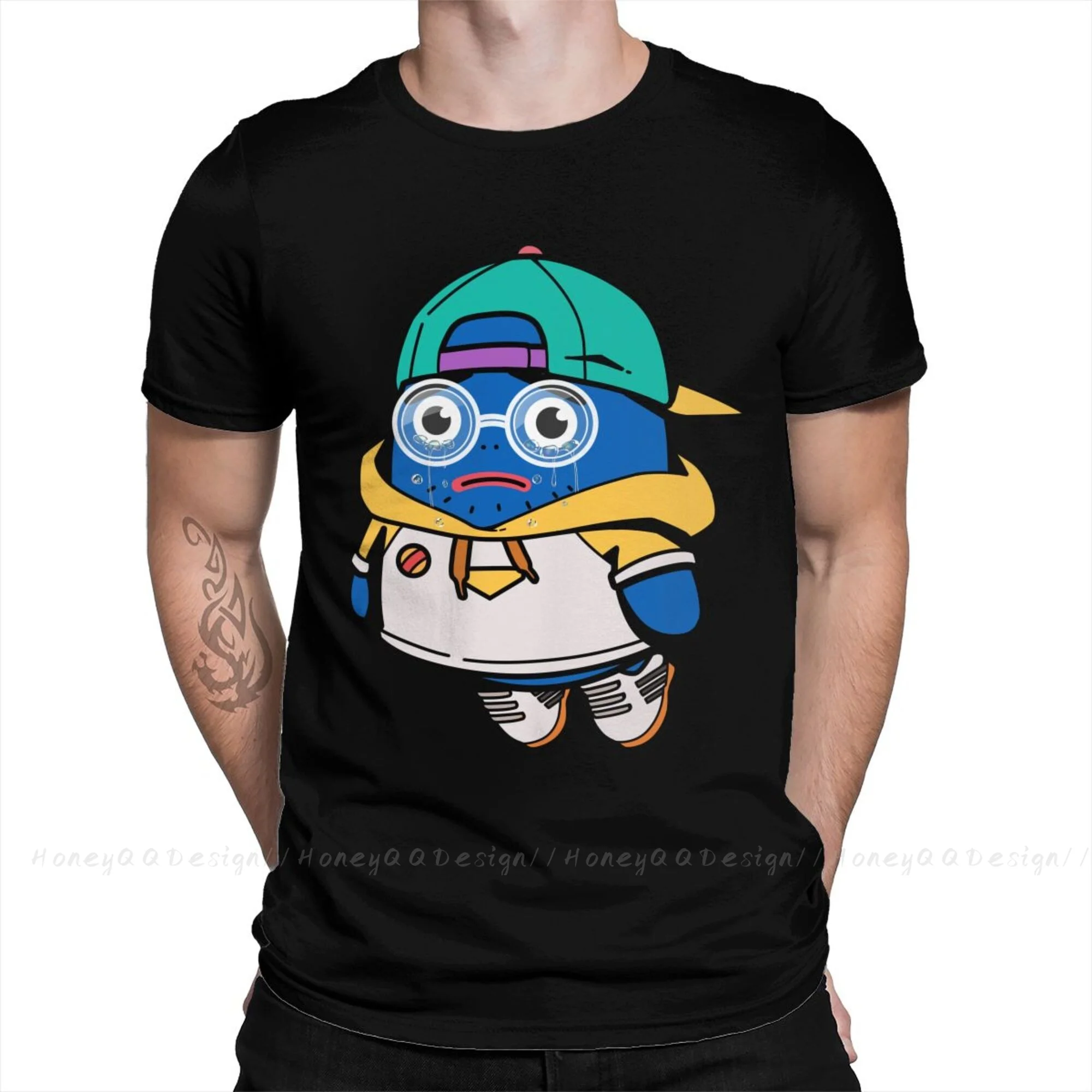 

Мужская хлопковая футболка Beanz NTF, уникальная футболка с круглым вырезом, размер Flus, 2021