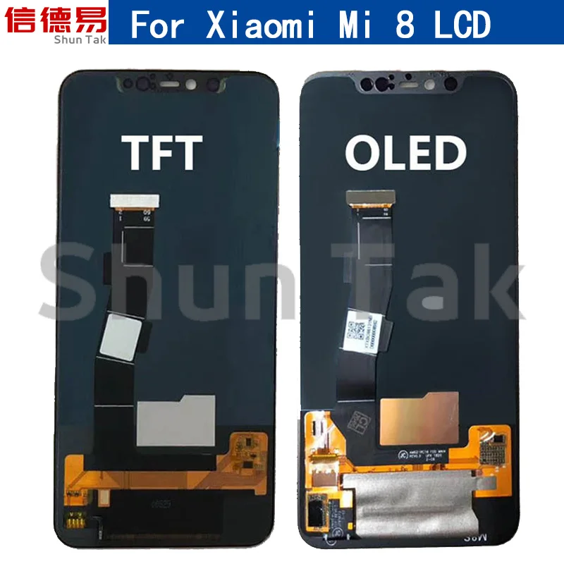 

AMOLED Screen For Xiaomi Mi 8 LCD Display Touch Screen Digitizer Assembly For Xiaomi Mi8 LCD With Frame Screen Replacement