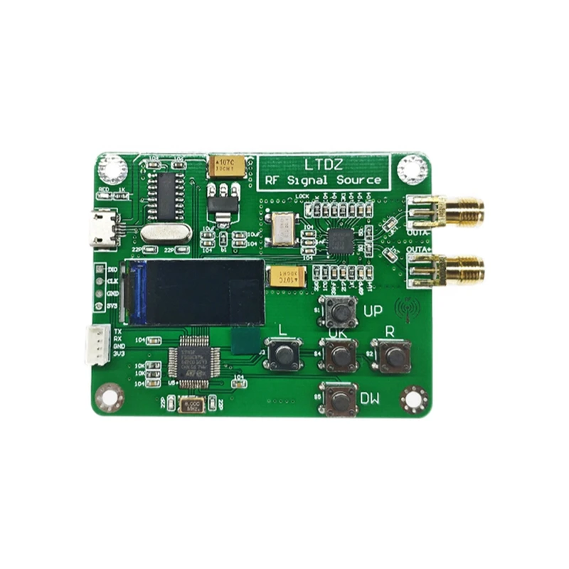 

Источник радиочастотного сигнала 23,5-6000M MAX2870 0,96 дюймов цветной Oled последовательный порт управления