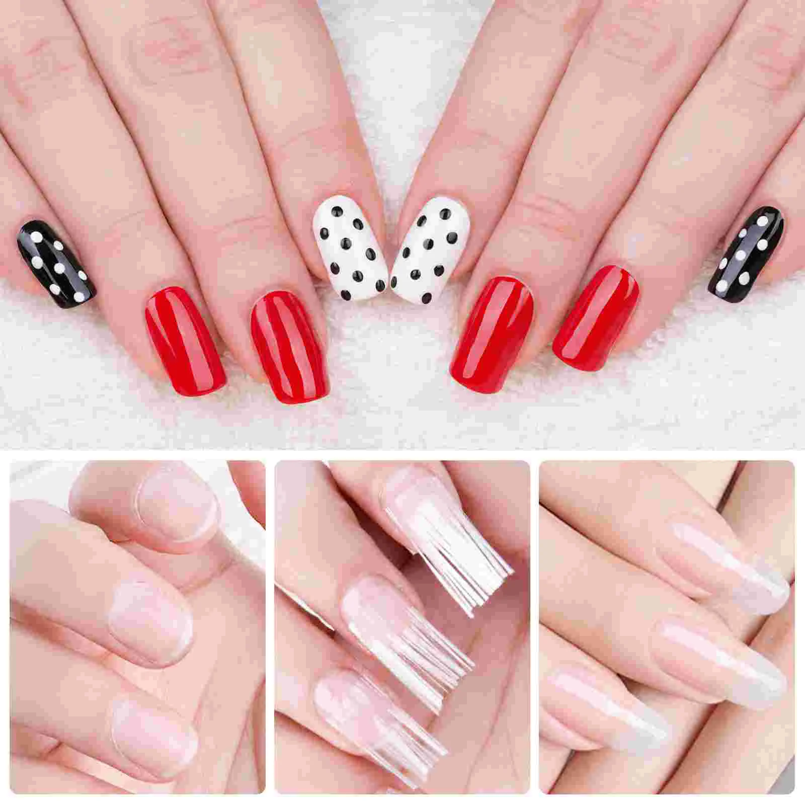 Наращивание маникюра из волокна для ногтей регулируемые удлинение салонный