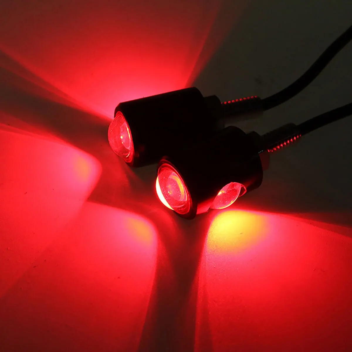 

2 Шт. Сверхъяркие Светодиодные Указатели Поворота Для Мотоциклов, Задние Стоп-сигналы «Орлиный Глаз», Фары Для Супермото