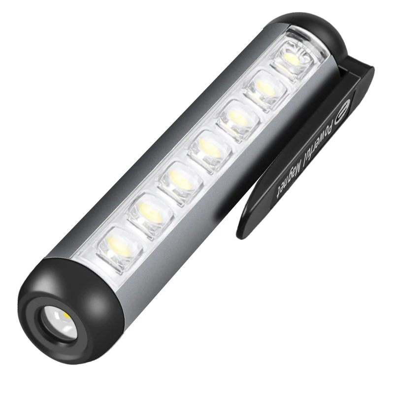 

USB Rechargeable Penlight Lantern With Clip Mini Portable Emergency Type-C Light LED Flashlight Adjustable Waterproof Flashlight