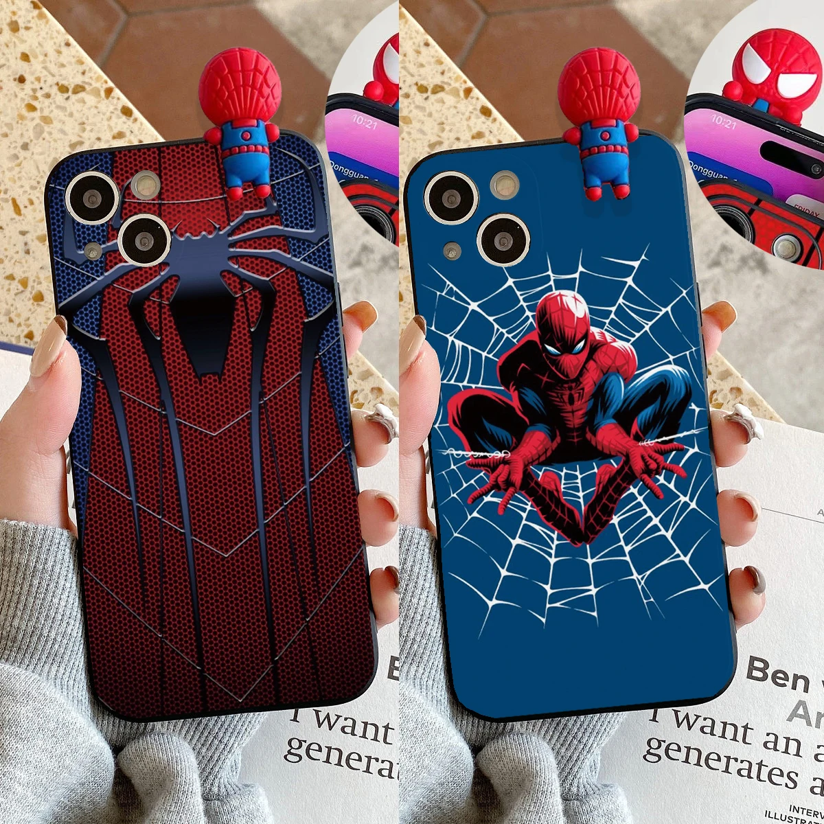 Чехол с 3D куклой Человека-паука для Huawei Y9S Nova 5T Y70 Y6P 11 9 SE 10 8i Y7 Y6 Y6S Y7A Y9A Y90 P30 Pro P40 Lite Y9