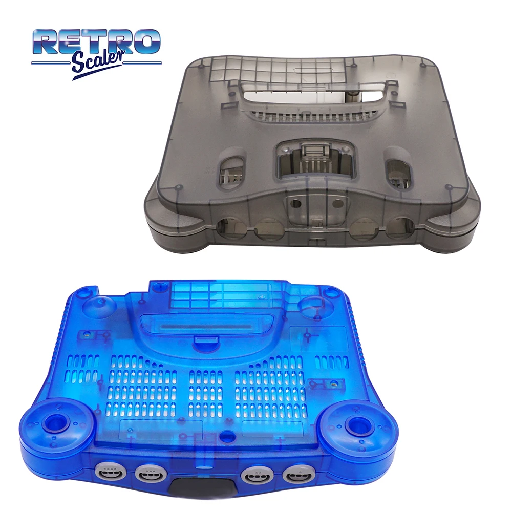 RetroScaler Translucent Replacement N64 Shell N64 Case Compatible All Region Nintendo N64  Retro Video Game Console