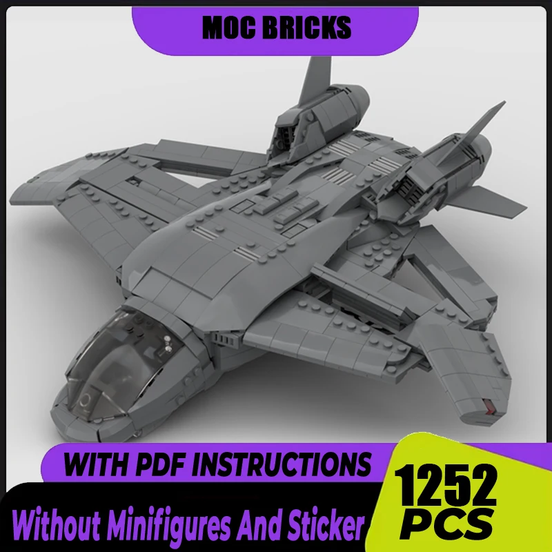 Военная серия Moc Строительные кирпичи модель Quinjet технические модульные блоки