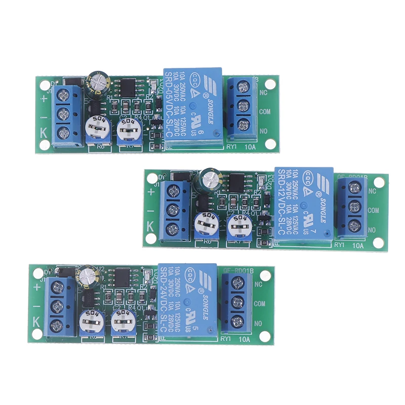 Релейный модуль с задержкой времени постоянный ток 5 В 12 24 отсроченное соединение