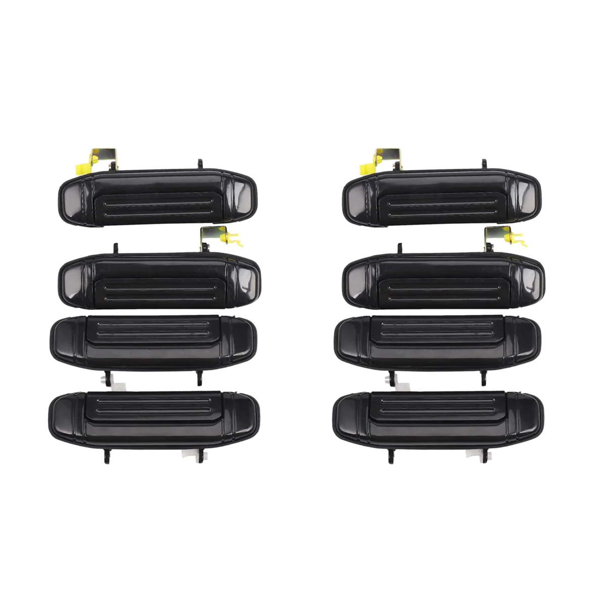 

8Pcs Car Front Rear Outer Door Handle Black for Mitsubishi Pajero Montero V31 V32 V33 V43 V46 V47